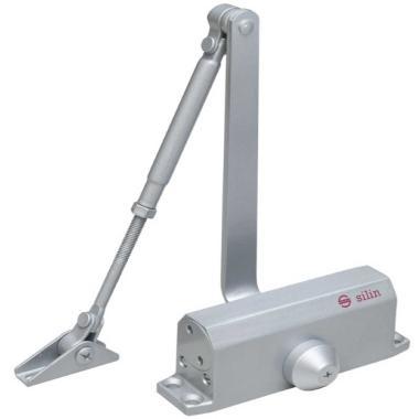 Karos ajtóbehúzó 25-45 kg ajtóra; termostabil olajjal; ezüst