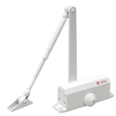 Karos ajtóbehúzó 25-45 kg ajtóra; termostabil olajjal; fehér