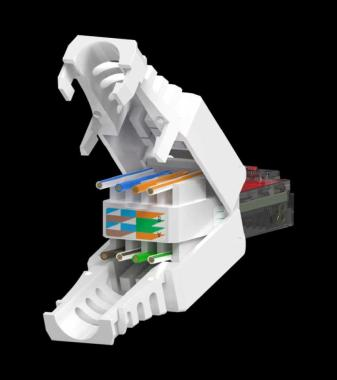 UTP RJ45 szerszám nélküli csatlakozó; Cat6