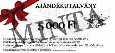 Ajándékutalvány 5000 Ft