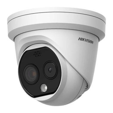 IP hő- (256x192) 90°x65,4° és láthatófény (4 MP) kamera; -20°C-150°C; villogófény-/hangriasztás