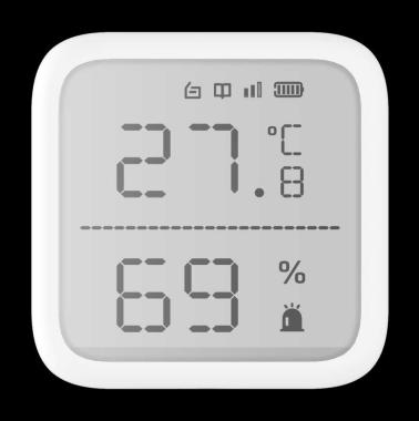 Hőmérséklet/páratartalom érzékelő AXPro központokhoz; 868 MHz; 2x AAA