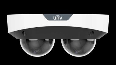 UNV - Duál Dóm kamera, 2x2 MP, 2db beépített mikrofon, IK10