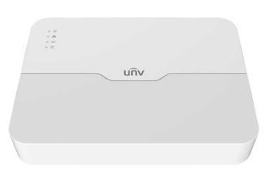 4 csatornás, 1 HDD-s, IP Rögzítő, 1U  kialakítás, 4 POE csatlakozóval rendelkezik