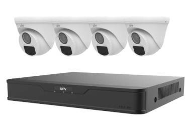 4 csatornás Hibrid rögzítő csomag. 4db analóg turret dóm merával.