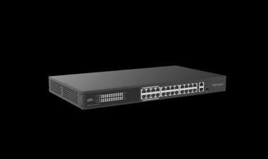 24x 10/100 POE port, 1x Gbit port, 1 combo port, Cloud Management Switch