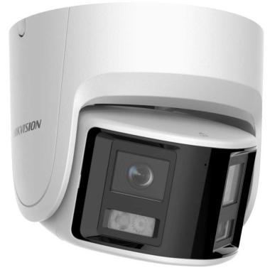6 MP WDR fix ColorVu AcuSense IP panoráma turret kamera; láthatófény; fény- és hangriasztás