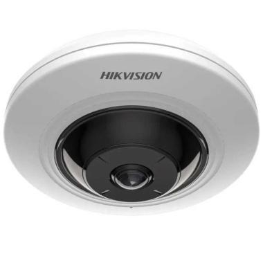 5 MP WDR mini IR IP fisheye kamera 180° látószöggel; hang I/O; riasztás I/O