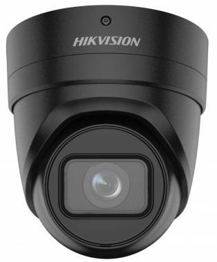 6 MP AcuSense WDR motoros zoom EXIR IP turret kamera; hang I/O; riasztás I/O; fekete