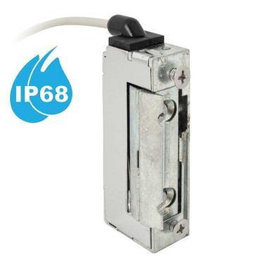Vízálló (IP68) szimmetrikus, keskeny, alacsony, pajzs nélküli elektromos zárfogadó 250mm vezetékkel
