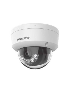 8 MP AcuSense WDR fix IP dómkamera; IR/láthatófény; hang I/O; riasztás I/O; mikrofon