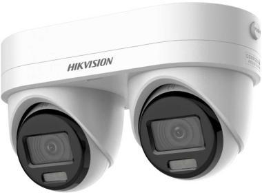 4 MP AcuSense IP dual-lens turret kamera; beépített mikrofon; fény-/hangriasztás; NEMA 4X