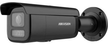 12 MP AcuSense WDR motoros IP csőkamera; IR/láthatófény; beépített mikrofon; NEMA4X; fekete