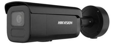 4 MP AcuSense WDR motoros zoom EXIR IP csőkamera; hang I/O; riasztás I/O; integrált RJ45; fekete