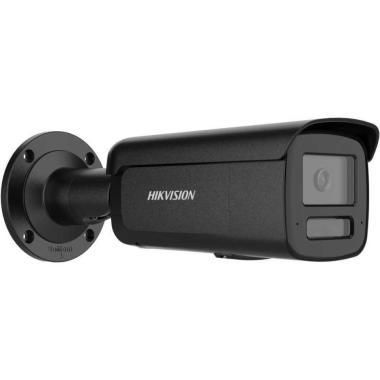 12 MP AcuSense WDR fix IP csőkamera; fény- és hangriasztás; beépített mikrofon; NEMA 4X; fekete