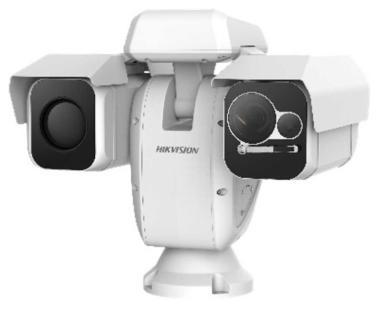 IP hő- (384x288)7.47°x5.61° és 4MP (6mm-240mm) WDR EXIR forgózsámolyos kamera; ±8°C; -20°C-150°C
