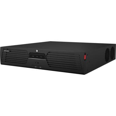 128 csatornás NVR; 400/400 Mbps be-/kimeneti sávszélesség; riasztás I/O; eSata