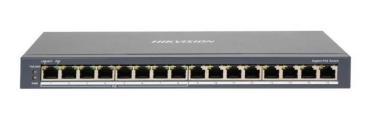 16 portos Gbit PoE switch (110 W); 8 PoE + 8 nem-PoE port; nem menedzselhető