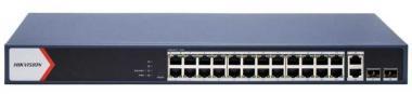 28 portos Gbit PoE switch (230 W); 24 PoE +/ 2 RJ45 + 2 SFP uplink port; smart menedzselhető