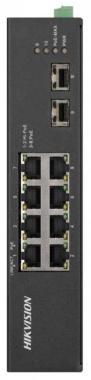 10 portos ipari Gbit PoE switch (110 W); 6 PoE+ / 2 HiPoE / 2 SFP uplink port; nem menedzselhető