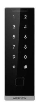 Kártyaolvasó EM, Mifare (13.56 MHz); RS485 vagy Wiegand kimenet; Bluetooth; PIN
