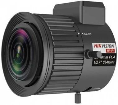 3 MP 2.7-10 mm varifokális objektív; CS 1/2.7; IR-korrigált