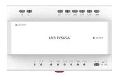 Disztribútor soroló egység kétvezetékes HD kaputelefon-rendszerhez