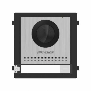 Társasházi IP video-kaputelefon kültéri főegység; fém; moduláris; kétvezetékes; rozsdamentes acél