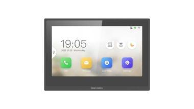 IP video-kaputelefon beltéri egység; 7 TFT érintőkijelző; 1024x600 felbontás; fém kerettel