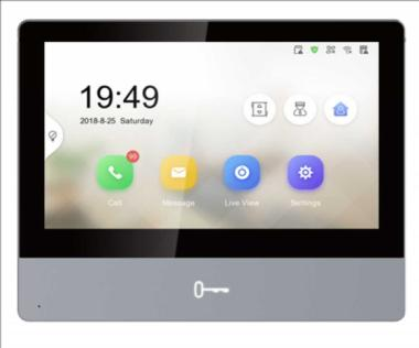 IP video-kaputelefon beltéri egység; 7