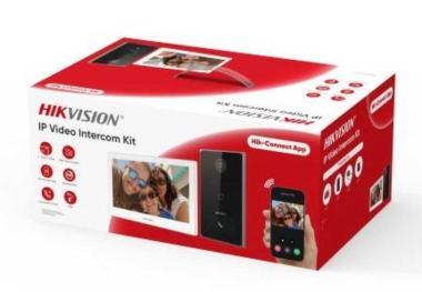 Egylakásos IP video-kaputelefon szett; DS-KH6350-WTE1/White+DS-KV6133-WME1+ 2db tápegység