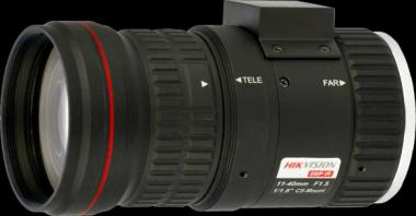 8 MP 11-40 mm varifokális objektív; CS 1/1.8; IR-korrigált; P-írisz