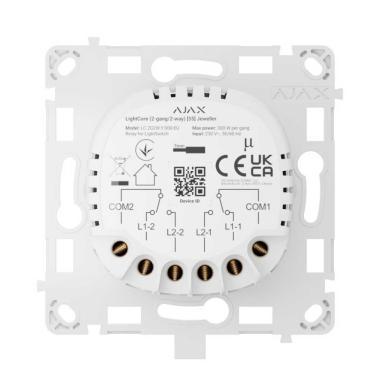 LightCore relé; alternatív; 2 gomb